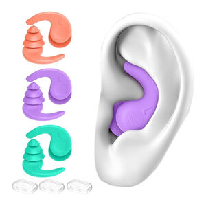 3 pair FNGX Swimming Ear Plugs for Kids 6-14 years old